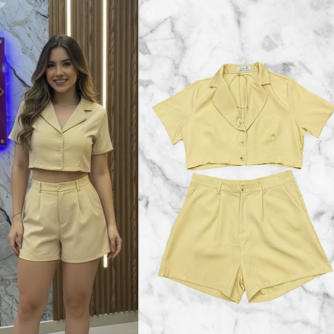 Set de Short y Camisa para dama