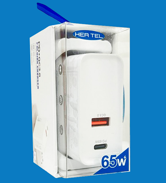 Cargador inteligente 65w doble puerto