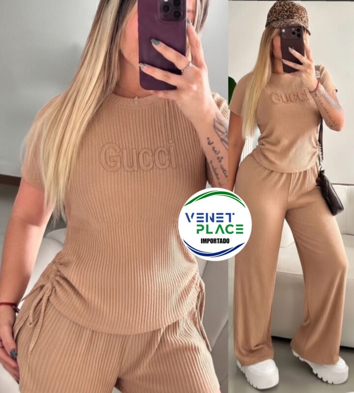 Conjunto Satinado "Gucci"