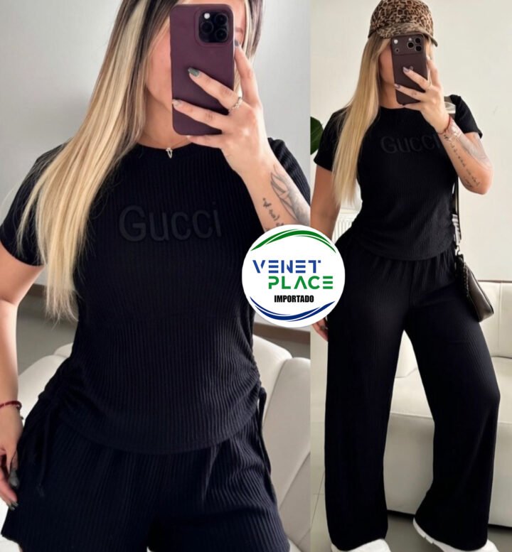 Conjunto Satinado "Gucci"