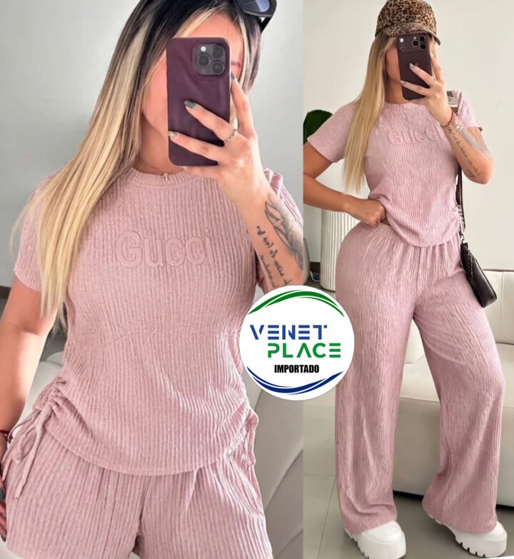 Conjunto Satinado "Gucci"