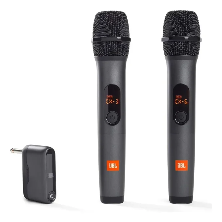 Set de 2 Micrófonos Inalámbricos Profesionales JBL Harman con Receptor Portátil