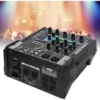 Consola de Mezcla Amplificada Teyun PA4 de 4 Canales (2x150W) con Bluetooth y USB
