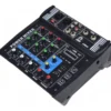 Consola de Mezcla Amplificada Teyun PA4 de 4 Canales (2x150W) con Bluetooth y USB