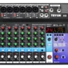 Consola de Mezcla Profesional Teyun A8M de 8 Canales con Bluetooth y 24 Efectos DSP