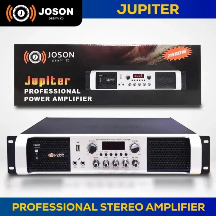 Amplificador (power) de Potencia Profesional Joson Jupiter Max 6000W con Interfaz Digital