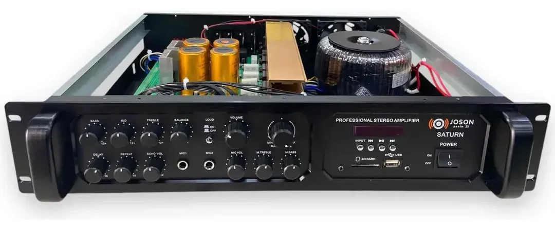 Amplificador (power) de Potencia Profesional Joson Saturn 3000W con USB y Entradas de Micrófono